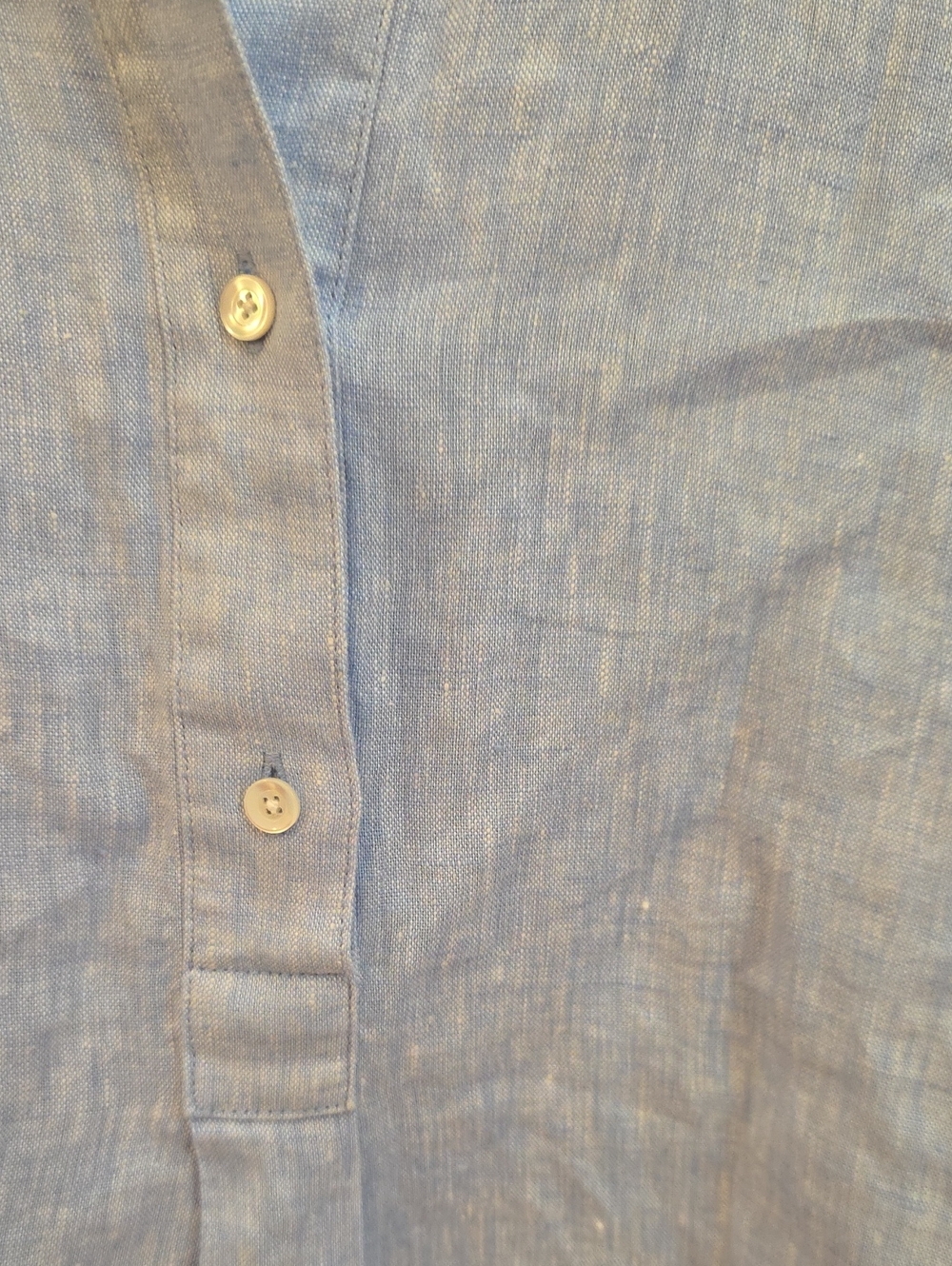 J. McLaughlin Light Coastal Blue Wellesley Linen Midi Shirt Dress XS - Picture 4 of 10